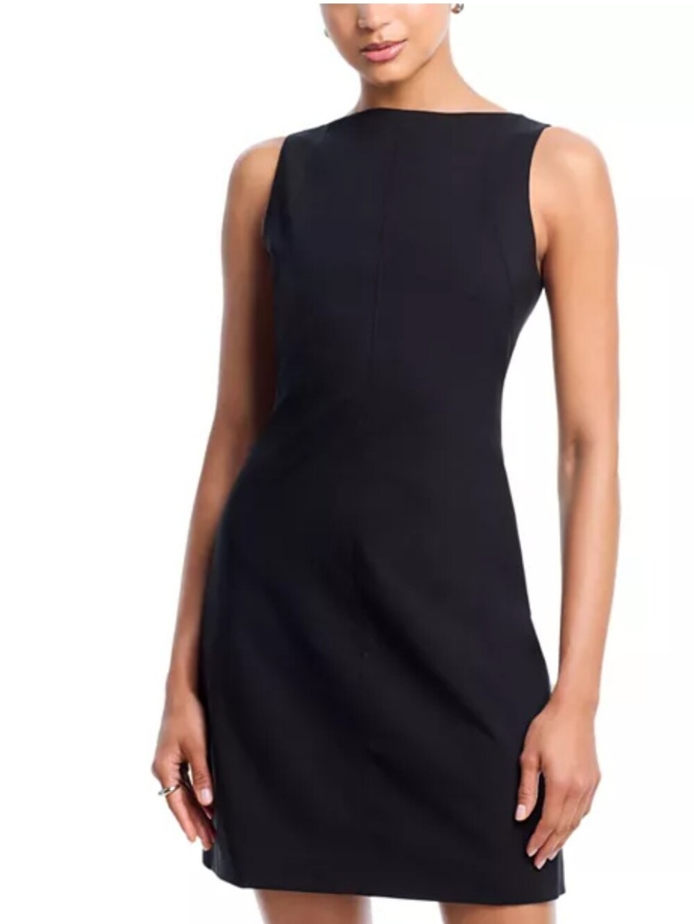 Theory Sleeveless Boat Neck Mini Dress